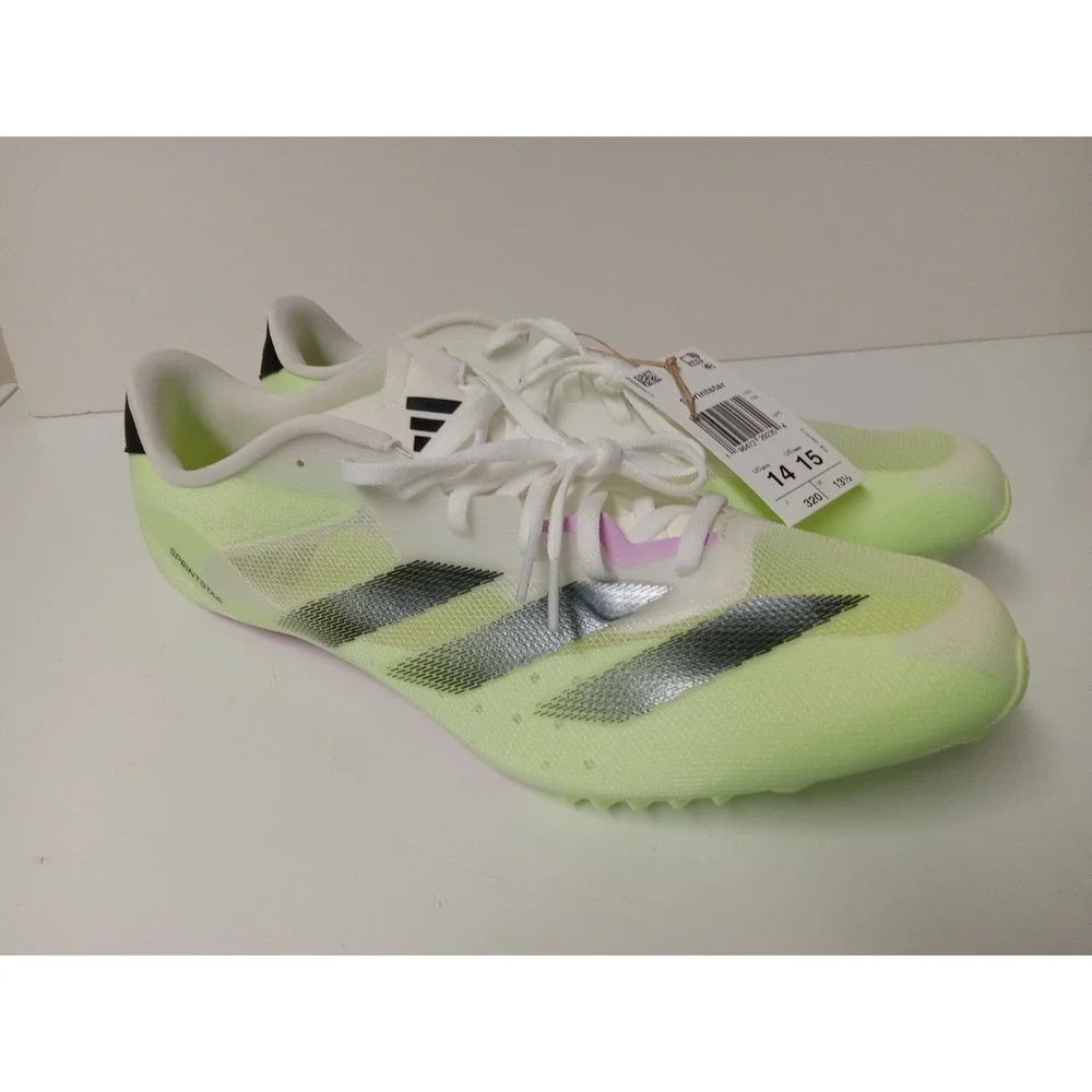 Adidas Sprintstar US Men 14‎ Track And Field Cleats Neon